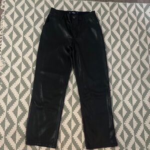 Hollister Black High-Rise Faux Leather jeans